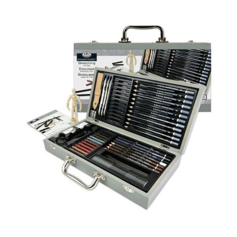 Zestaw szkicowy R&L Deluxe Sketching Artist Set, 58 elementów